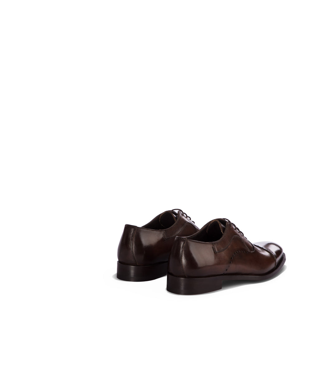 Loriblu Oxford In Pelle Marrone Brogue