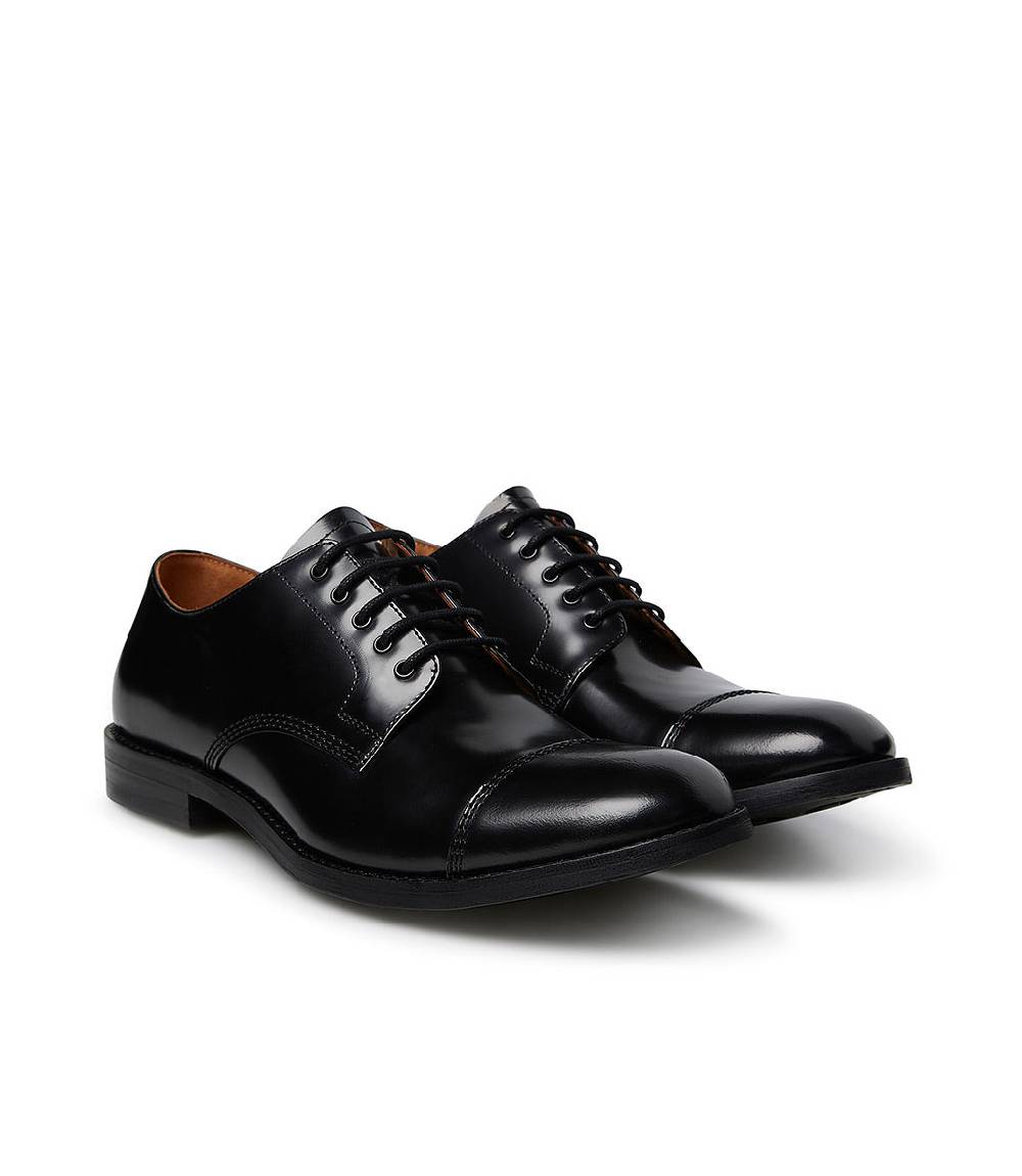 Loriblu Oxford In Vitello Spazzolato Nero