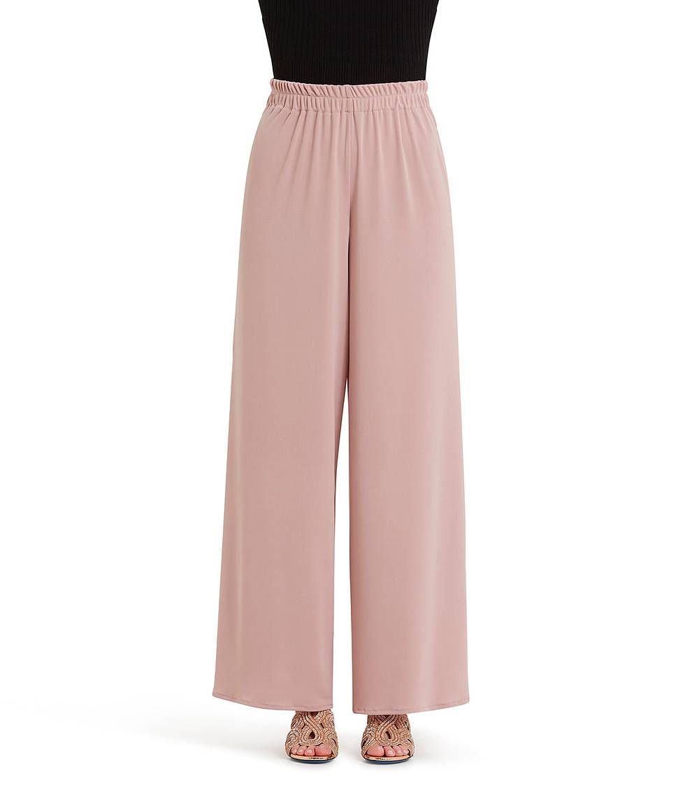 Loriblu Pantalone palazzo rosa cipria