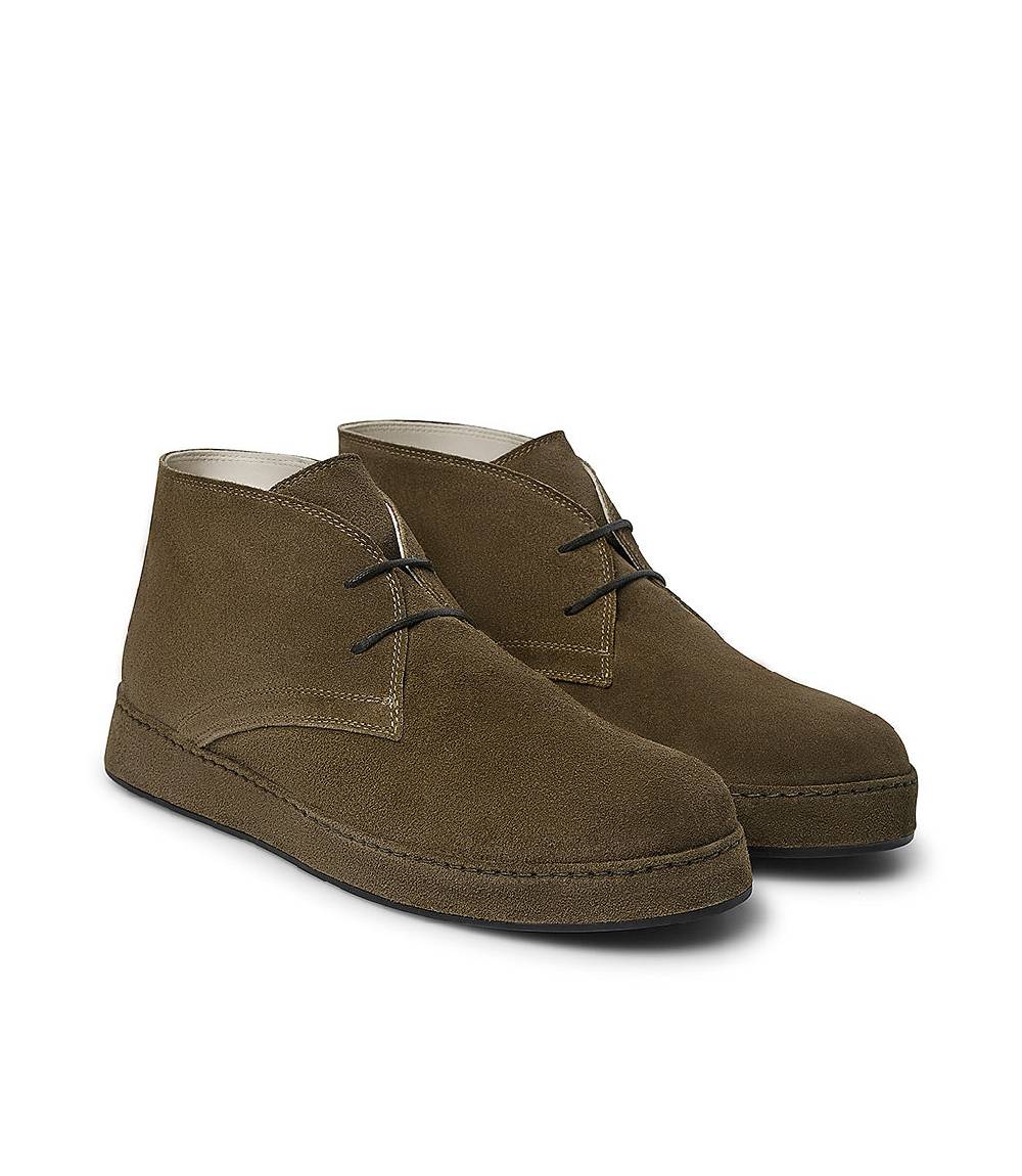 Loriblu Polacchini In Pelle Scamosciata Marrone