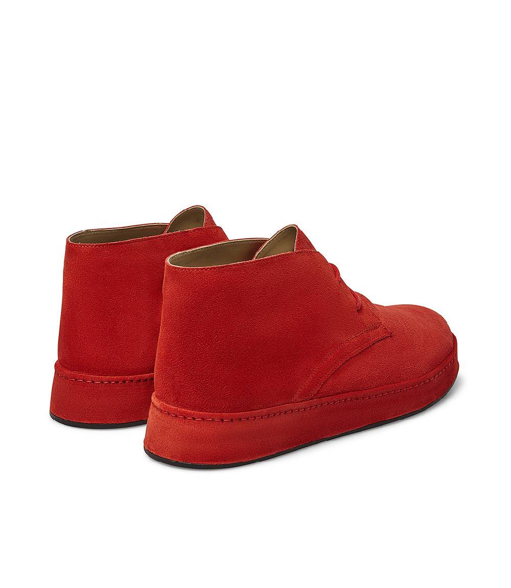 Loriblu Polacchini In Pelle Scamosciata Rossa