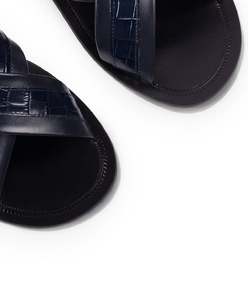 Loriblu Sandali In Pelle Blu Scuro