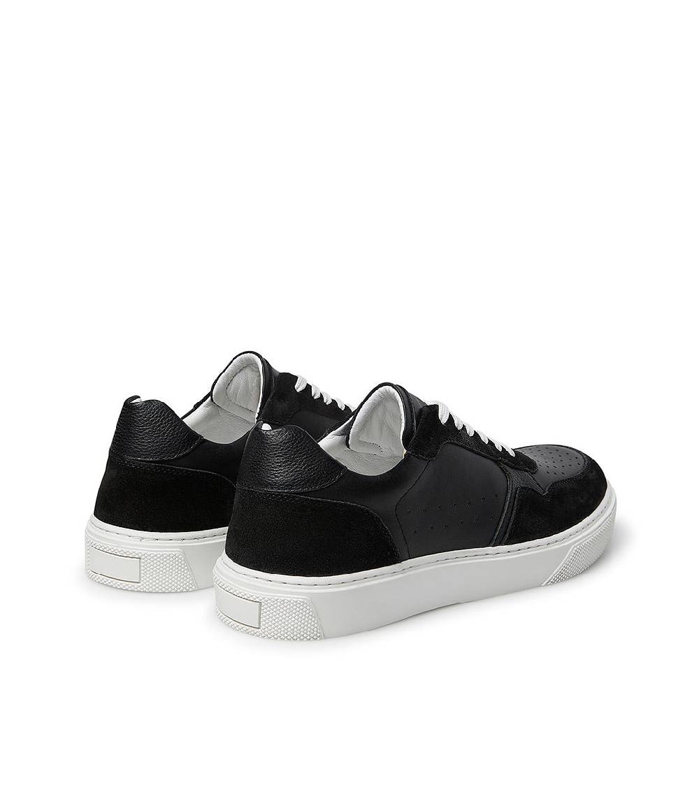 Loriblu Sneaker In Pelle E Camoscio Nero