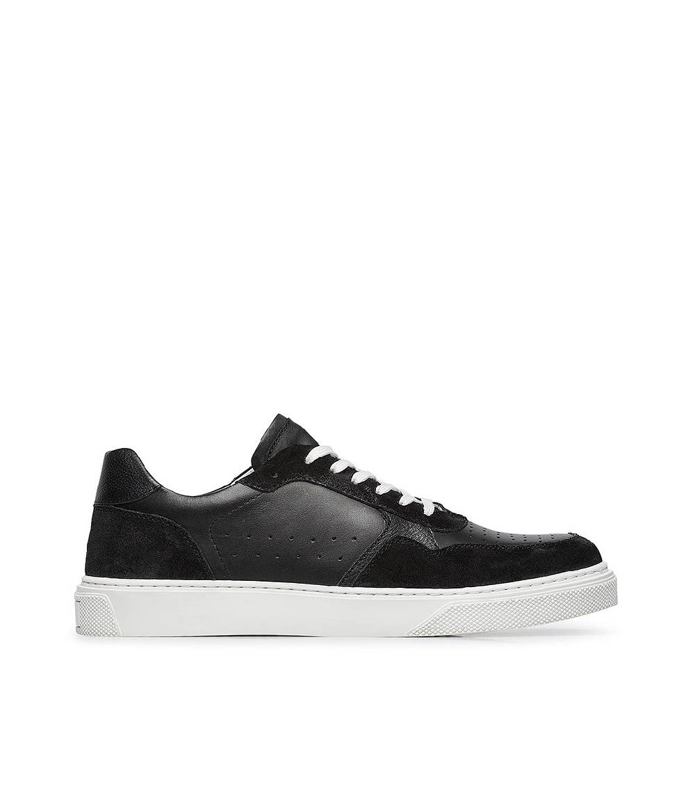 Loriblu Sneaker in pelle e camoscio nero