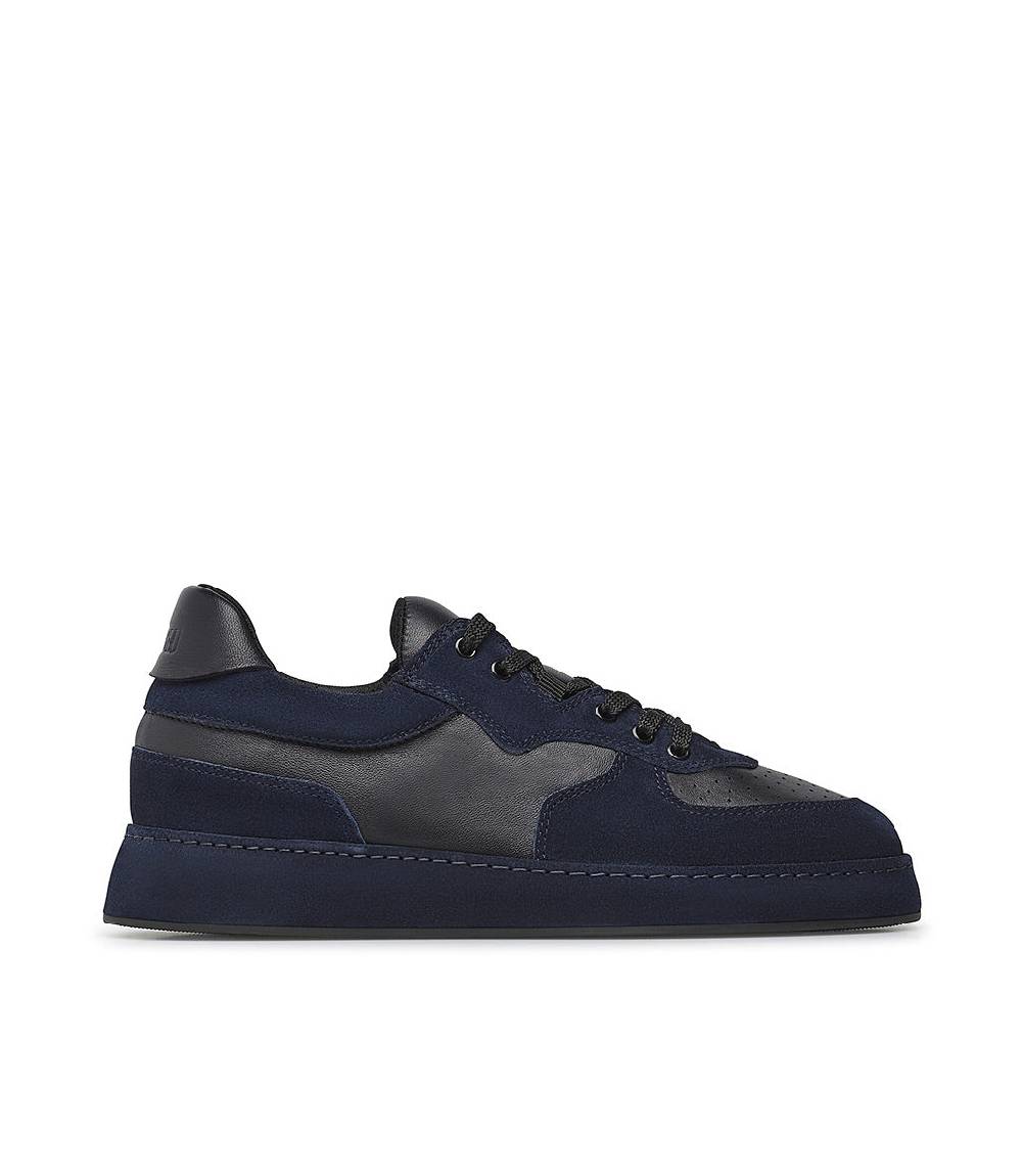 Loriblu Sneakers in nappa e camoscio blu scuro