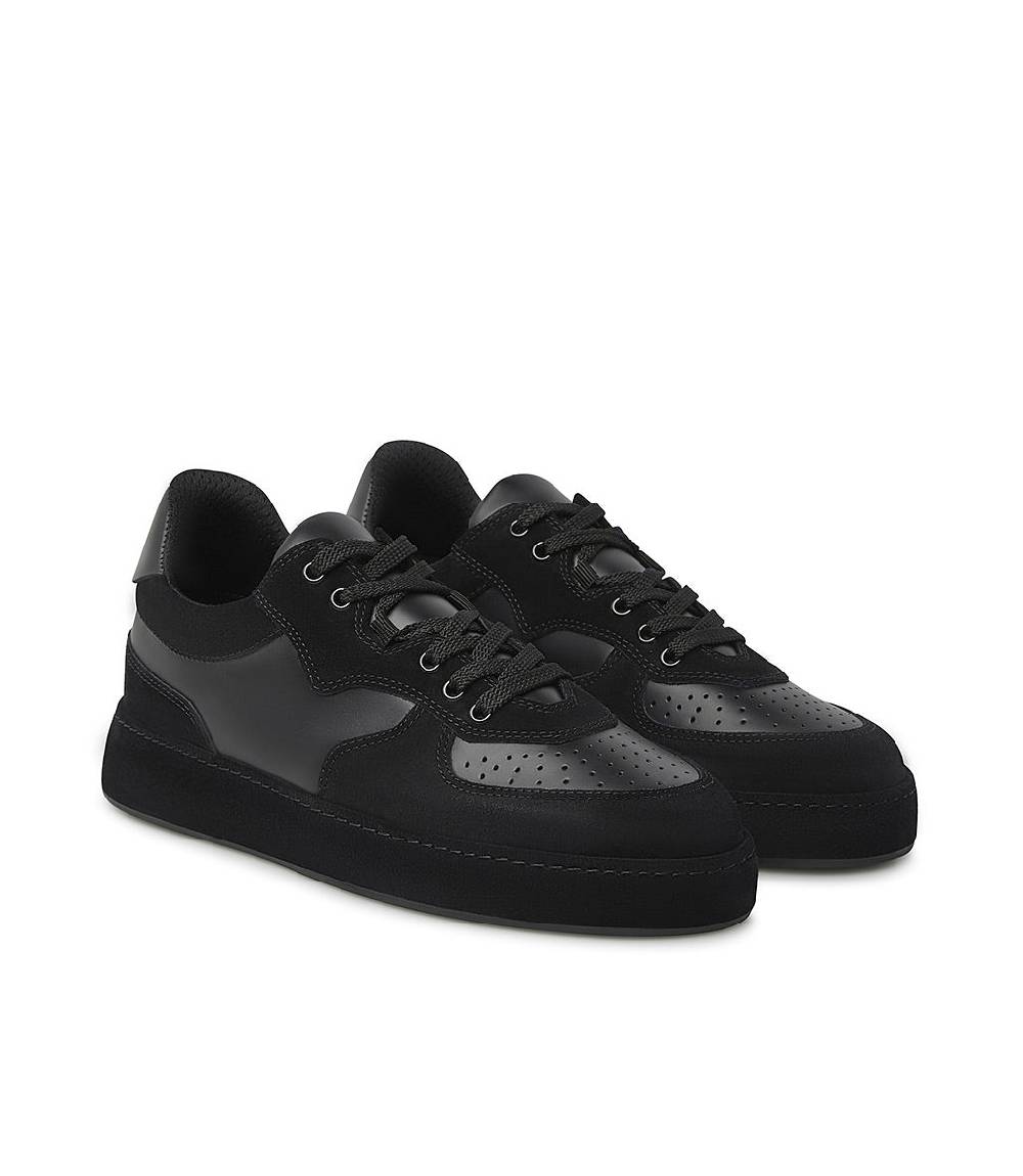 Loriblu Sneakers In Nappa E Camoscio Nero
