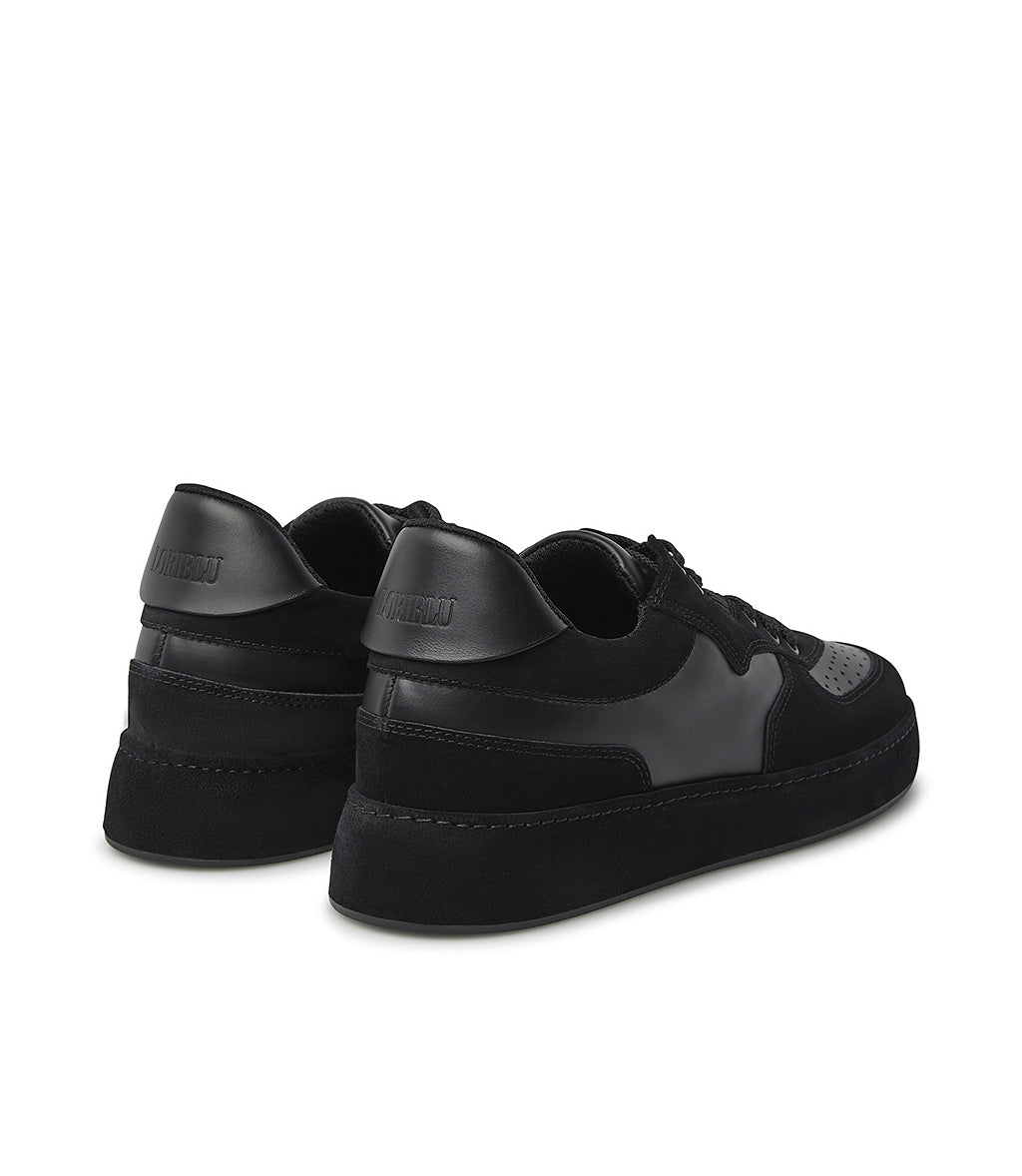 Loriblu Sneakers In Nappa E Camoscio Nero