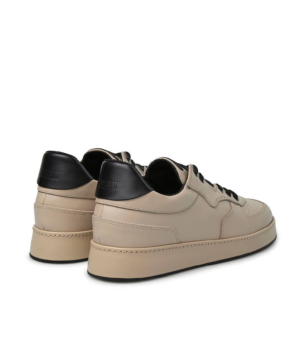 Loriblu Sneakers In Pelle Beige E Nero