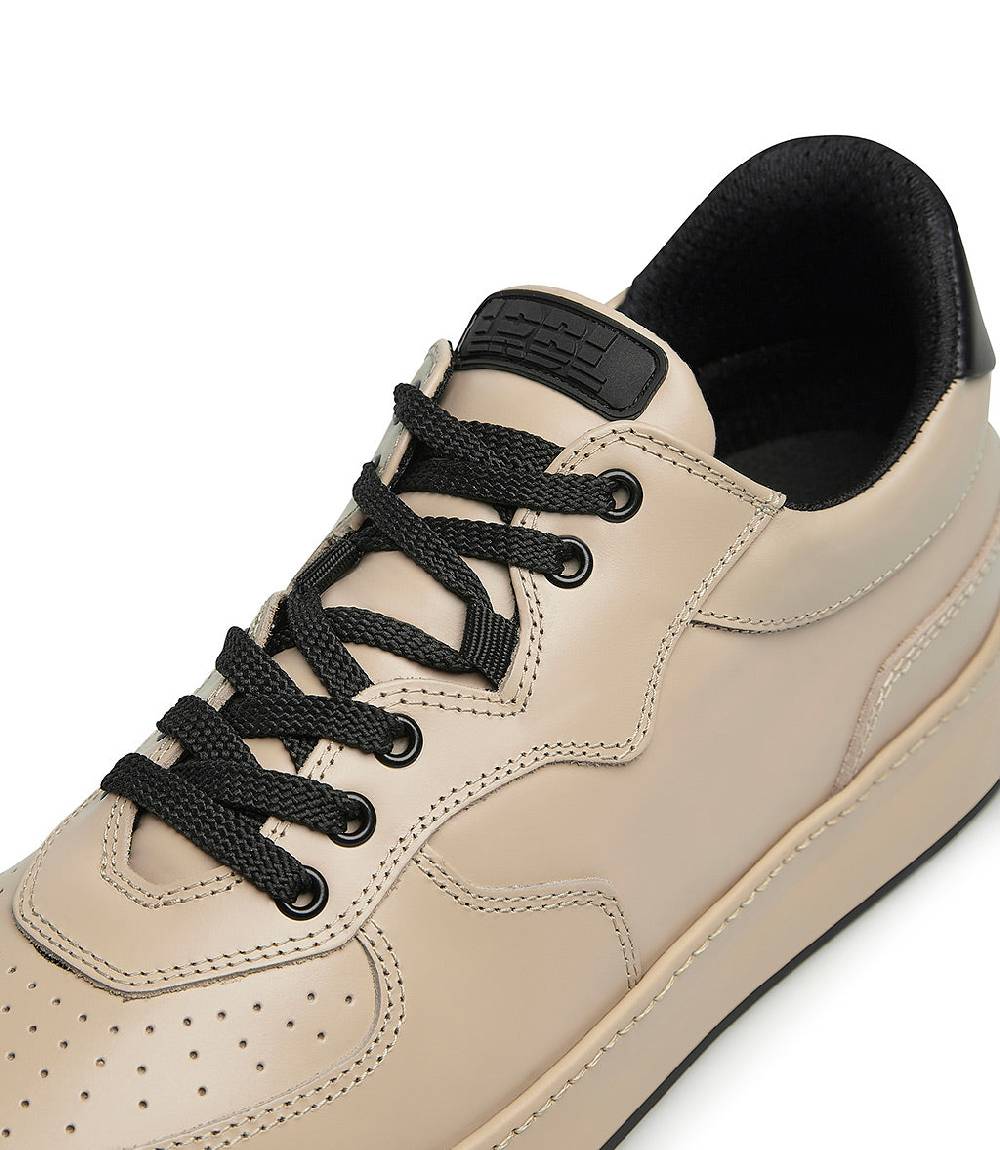 Loriblu Sneakers In Pelle Beige E Nero