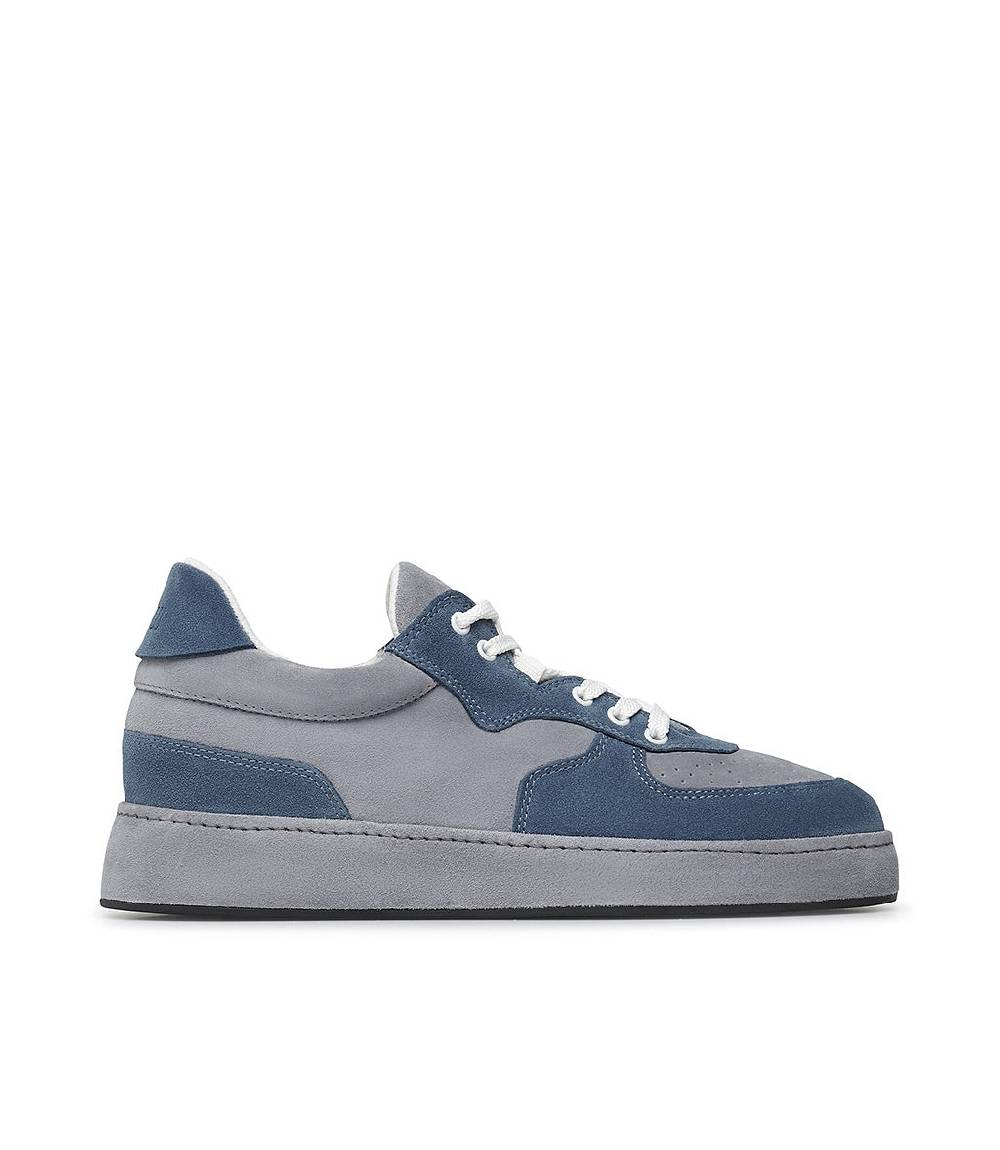 Loriblu Sneakers in pelle scamosciata blu e grigio