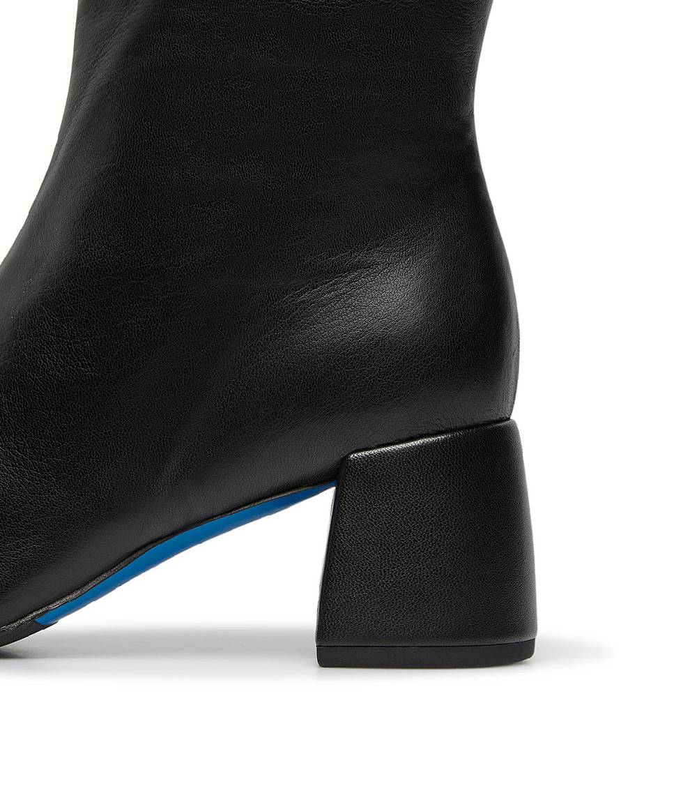 Loriblu Stivale In Nappa Nera Con Cristalli