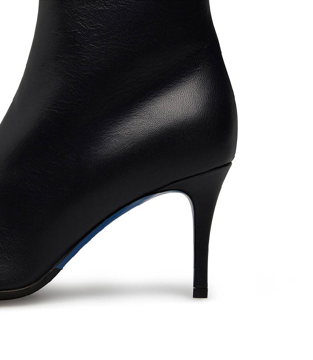 Loriblu Stivaletti In Nappa Blu Con Cristalli