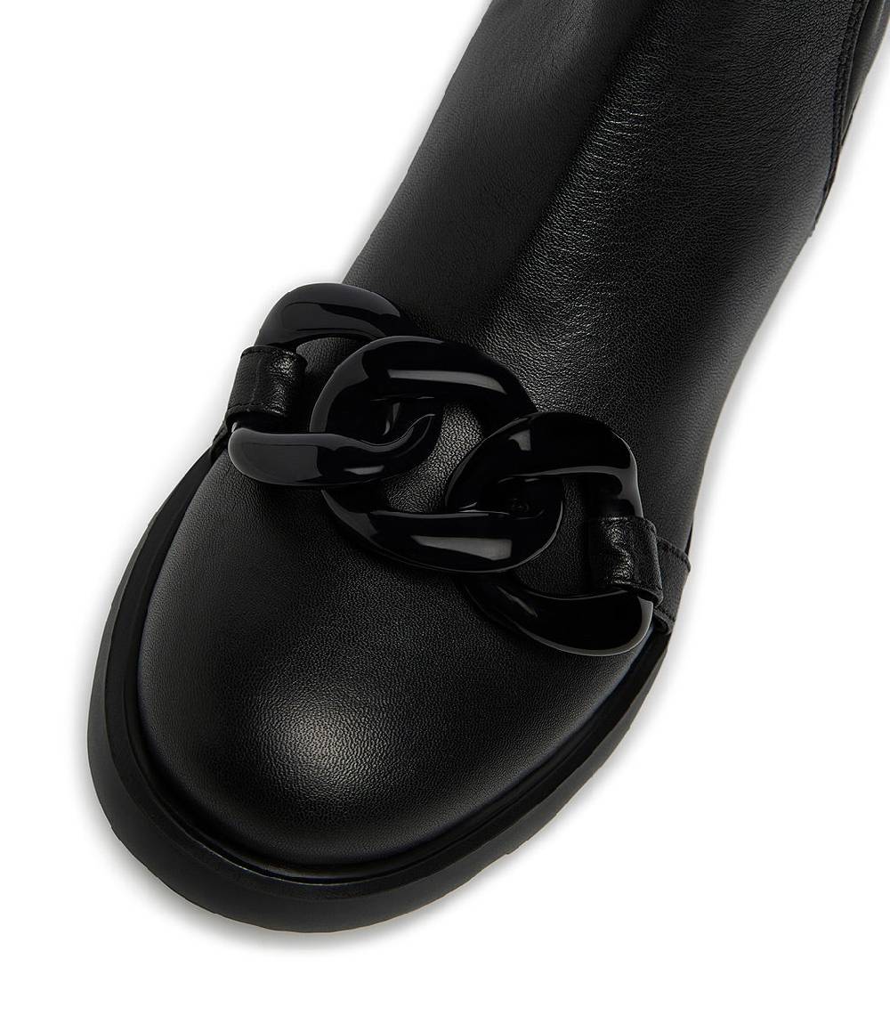 Loriblu Stivaletto In Nappa Nera Con Accessorio