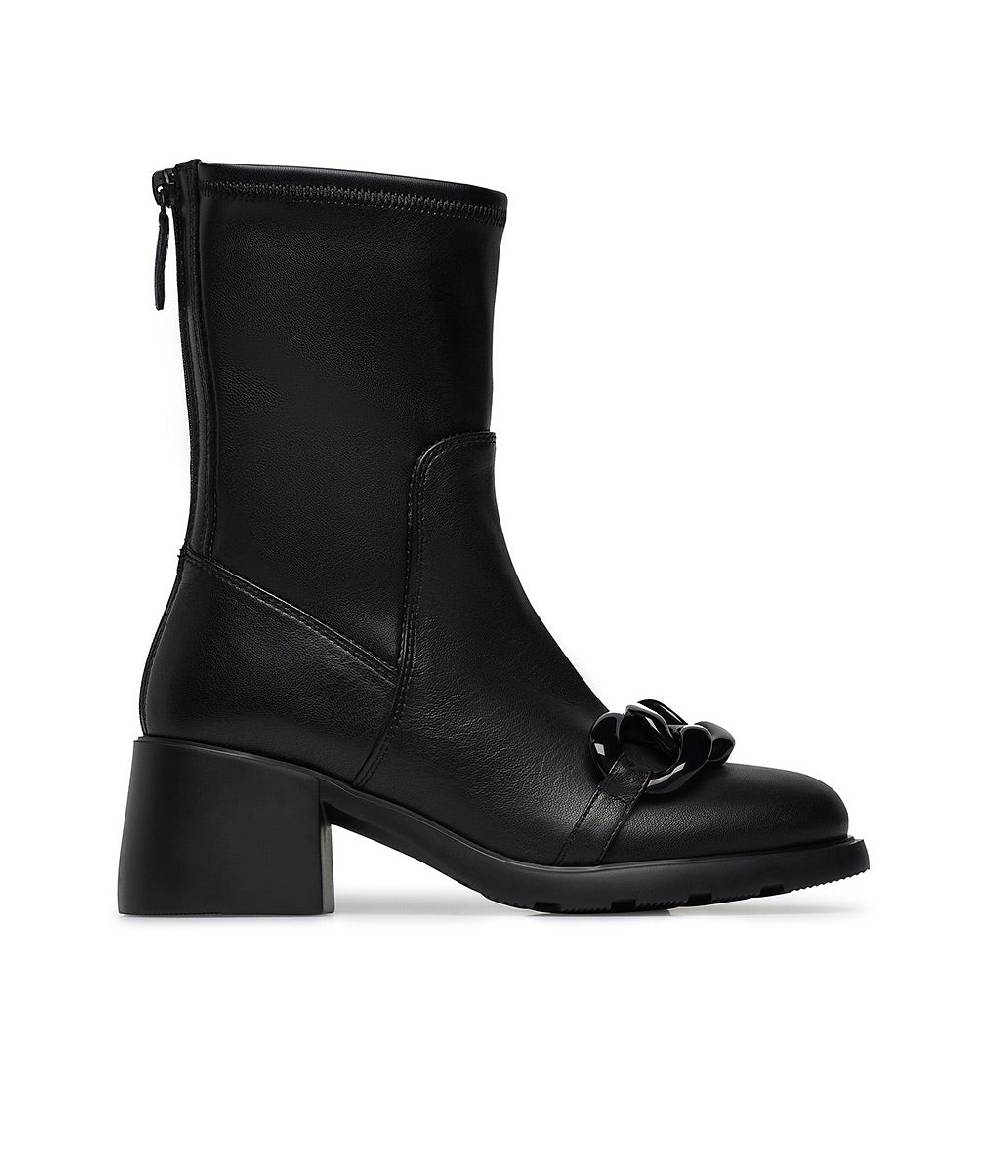 Loriblu Stivaletto in nappa nera con accessorio