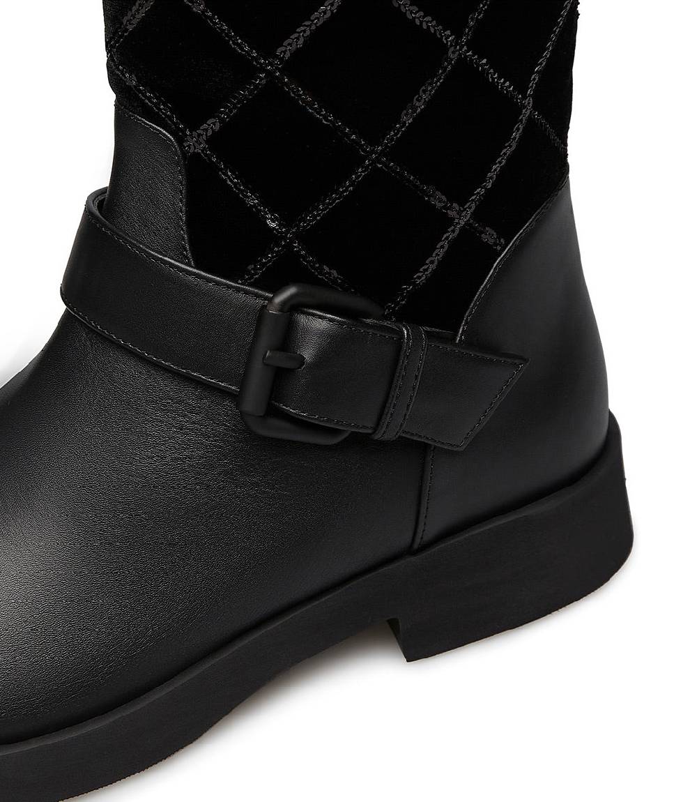 Loriblu Stivaletto In Vitello E Camoscio Nero