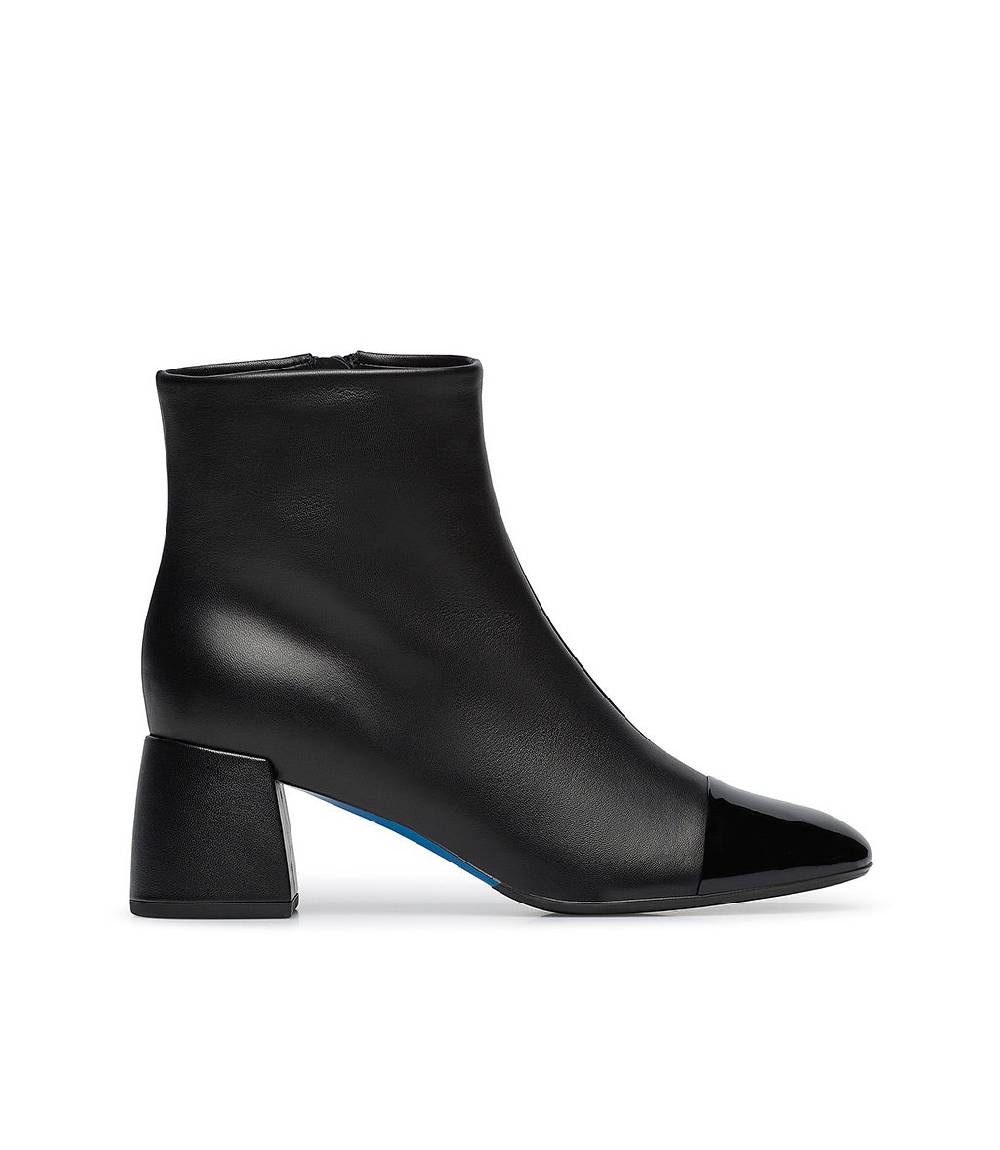 Loriblu Stivaletto nappa nero con punta in vernice