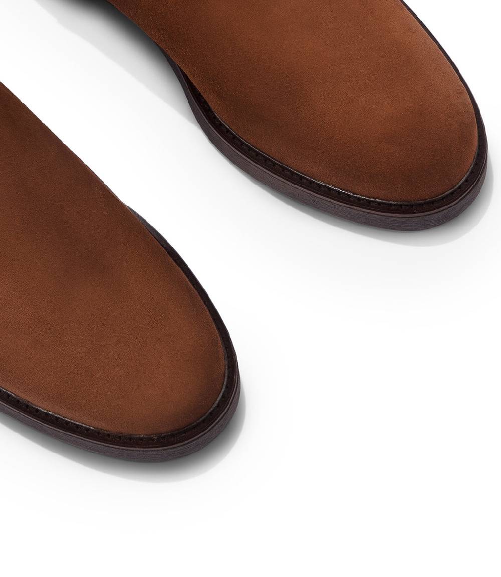 Loriblu Stivali Chelsea In Camoscio Ruggine