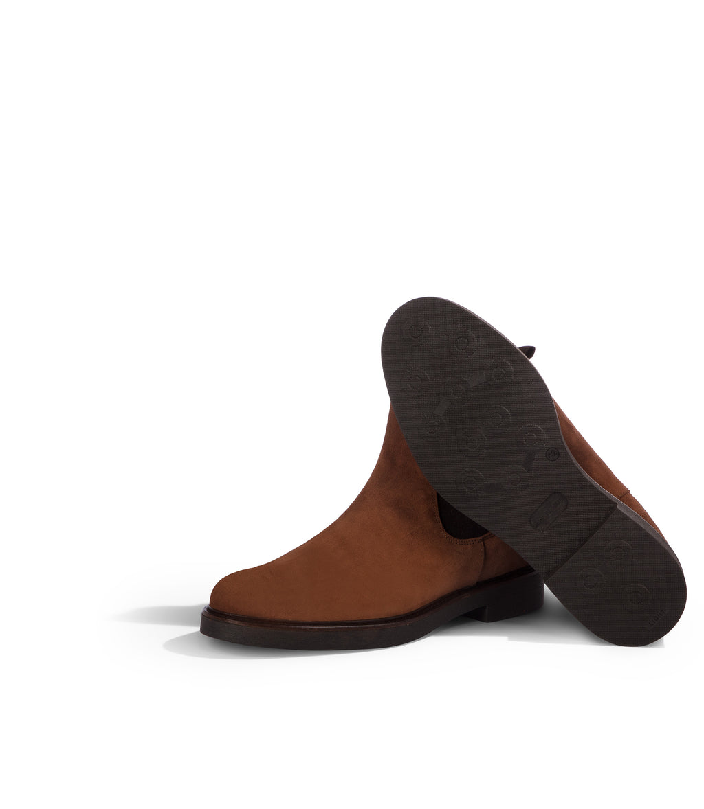 Loriblu Stivali Chelsea In Camoscio Ruggine