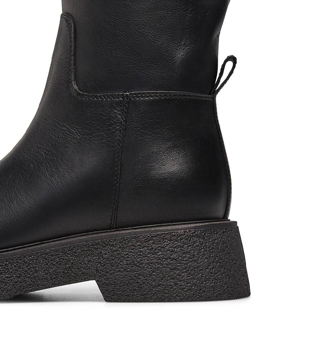 Loriblu Stivali In Pelle E Shearling Nero