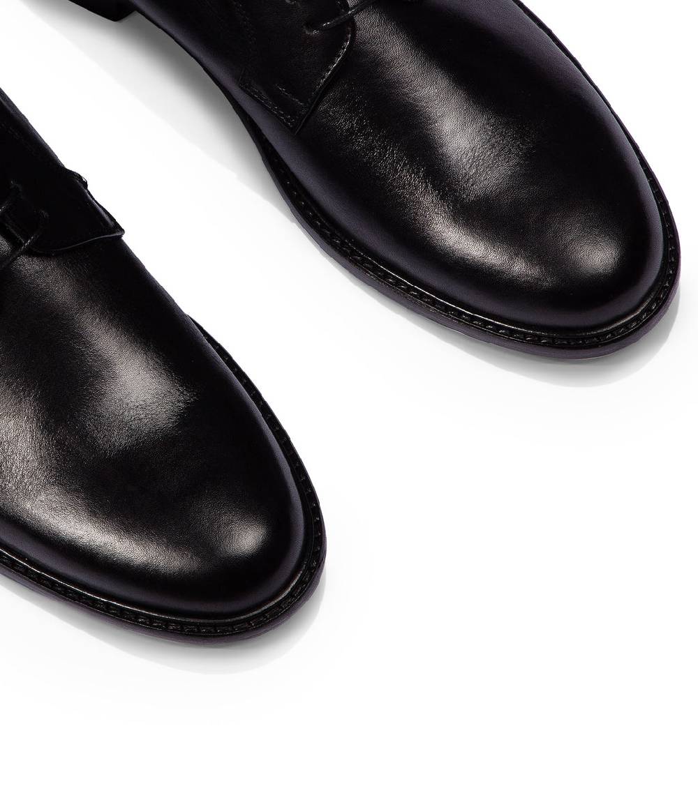 Loriblu Stringate Derby In Pelle Nera