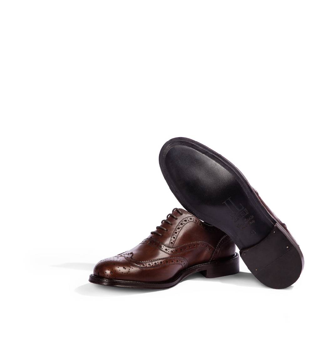 Loriblu Stringate Oxford In Pelle Brogue Marrone