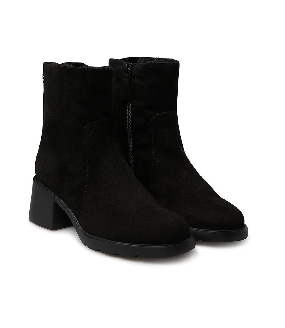 Loriblu Stivaletto In Camoscio Con Fodera Shearling