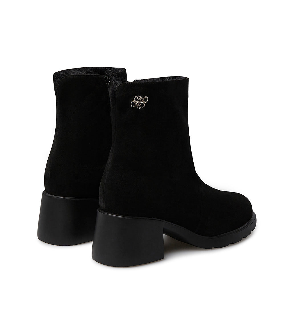 Loriblu Stivaletto In Camoscio Con Fodera Shearling