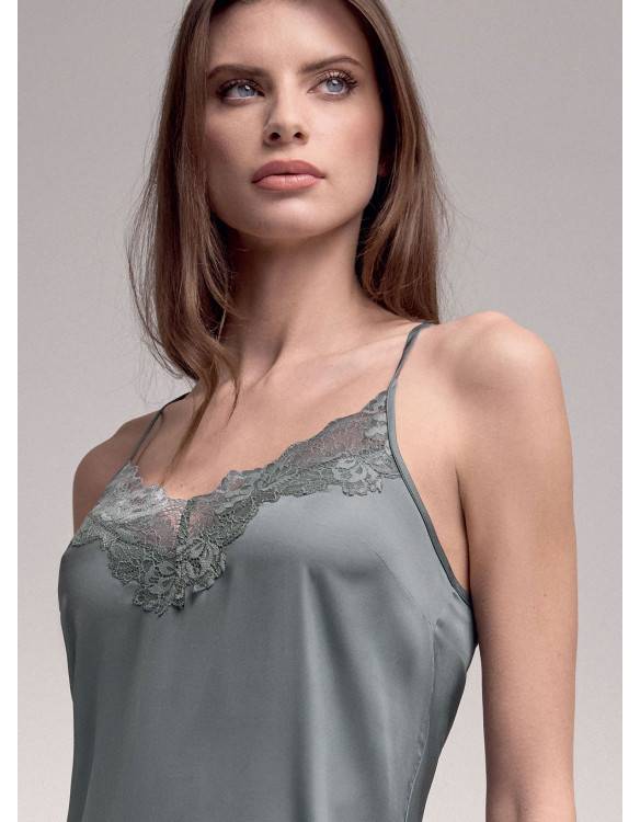 Lormar Camicia Da Notte Spalla Stretta - Serie SATÈN