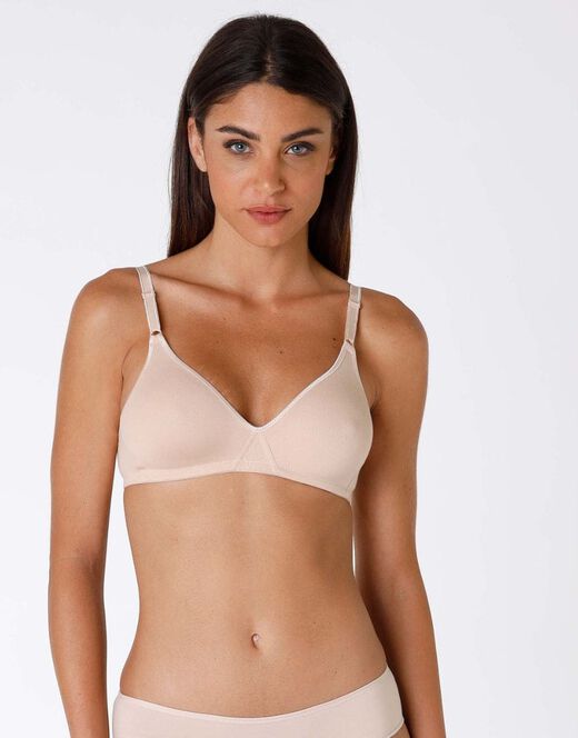 Lovable Bipack Reggiseni Senza Ferretto Cotton Line In Cotone, Nude
