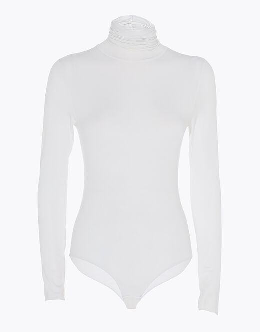 Lovable Body A Collo Alto E Manica Lunga In Modal, Bianco