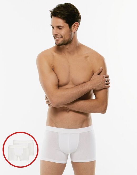 Lovable Boxer Bipack Cotton Stretch In cotone elasticizzato, bianco