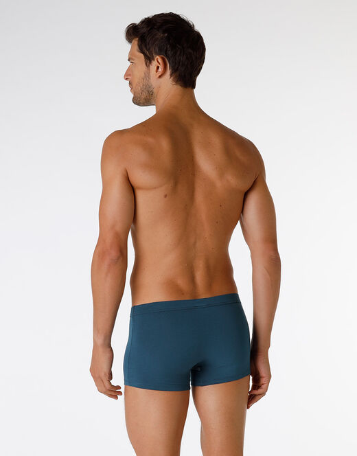 Lovable Boxer Enriched Plain Cotton Modal In Cotone E Modal, Ottanio