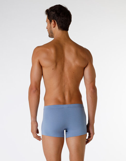 Lovable Boxer Enriched Plain Cotton Modal In Cotone E Modal, Azzurro Polvere