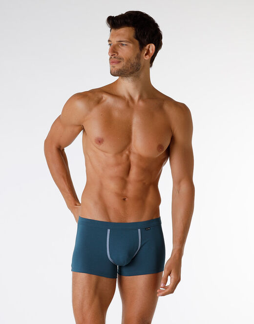 Lovable Boxer Enriched Plain Cotton Modal in cotone e modal, ottanio