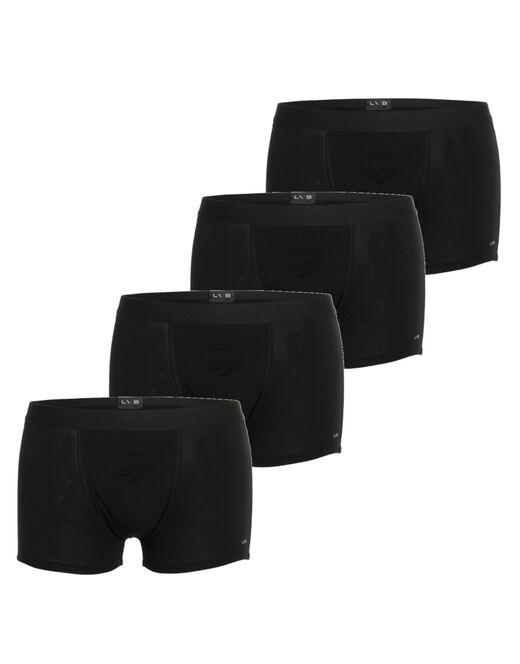 Lovable Boxer In Cotone Elasticizzato, Confezione X4 Nero