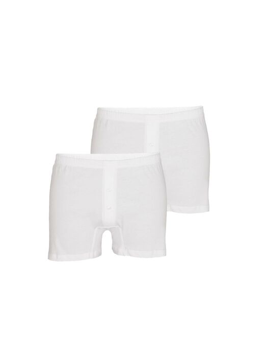 Lovable Boxer Parigamba Bipack In 100% Cotone Pure Cotton, Bianco