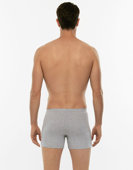Lovable Boxer Parigamba Bipack In 100% Cotone Pure Cotton, Grigio Melange