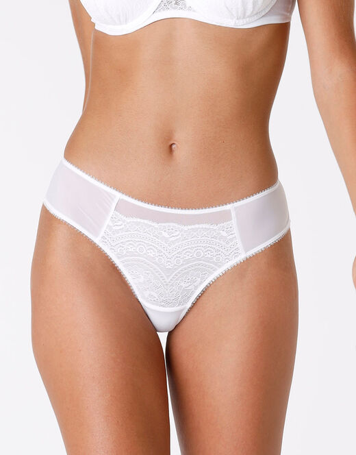 Lovable Brasiliano Celebrity Bianco In Pizzo E Tulle