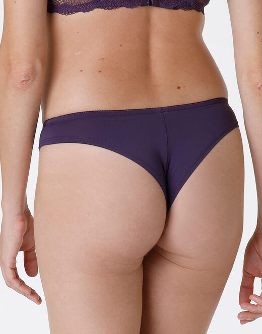 Lovable Brasiliano Pretty Lace In Pizzo E Microfibra, Tornado Scuro