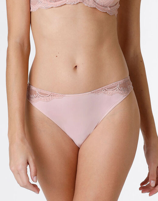 Lovable Brasiliano Trendy Lurex in microfibra e pizzo, neutro