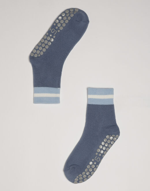 Lovable Calzini corti antiscivolo Warm & Cuddle Slipper in cotone, ortensia