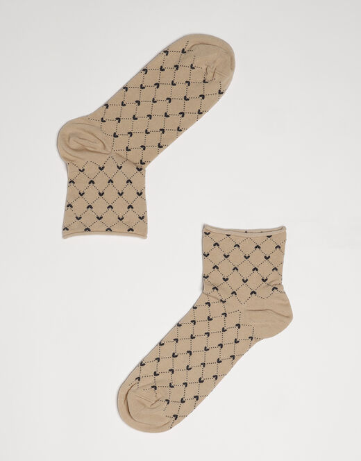 Lovable Calzini corti girocaviglia Fancy Allorver in cotone, skin con motivo a cuori