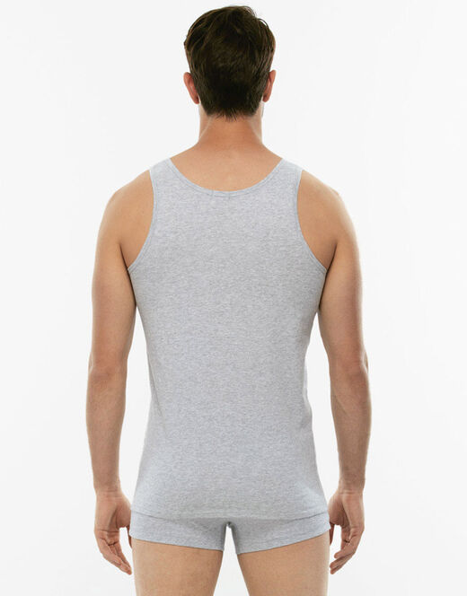 Lovable Canotta 100% Pure Cotton Grigio Melange In Cotone