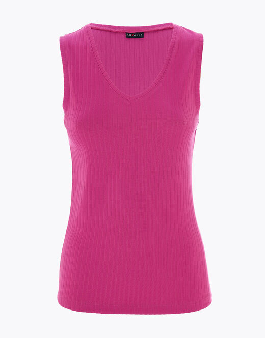 Lovable Canotta Basic Soul Con Scollo A V, Rosa Sorbetto