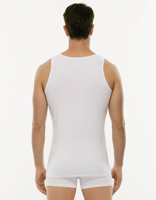 Lovable Canotta Cotton Stretch In Cotone Elasticizzato, Bianco