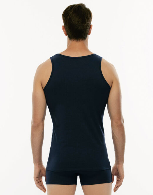 Lovable Canotta Cotton Stretch In Cotone Elasticizzato, Blu