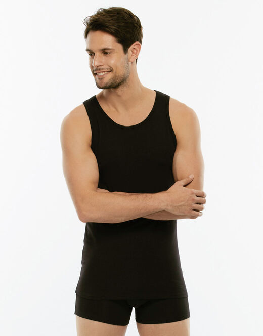 Lovable Canotta Cotton Stretch in cotone elasticizzato, nero