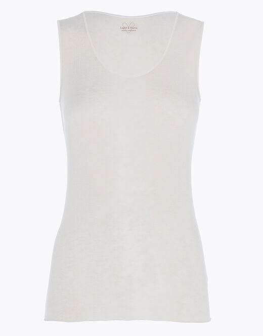 Lovable Canotta Liscia Donna Light & Warm Modal Misto Cashmere, Sabbia