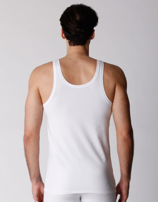 Lovable Canotta Uomo In Cotone Biologico, Confezione X2 Bianco