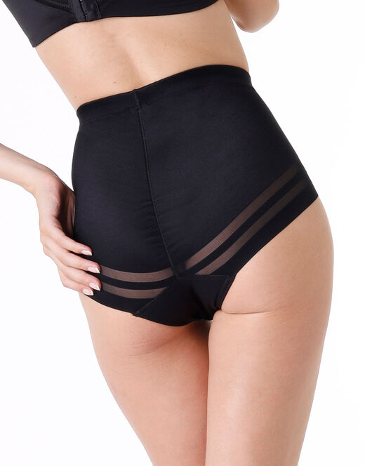 Lovable Guaina Contenitiva Shaping New Fit In Microfibra Doppiata E Tulle, Nero